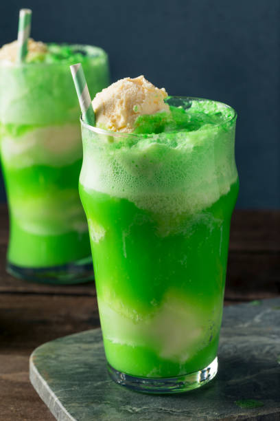 istock Homemade Green Ice Cream Soda Float 650978168