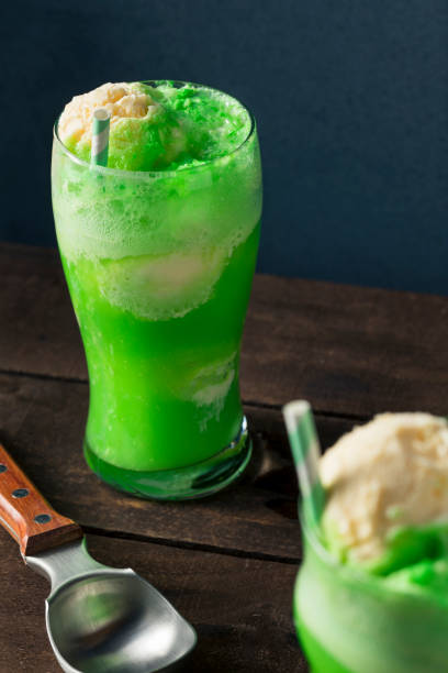 istock Homemade Green Ice Cream Soda Float 650980428