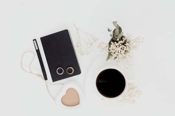 istock Wedding Planning and design concept. Flat lay styling 650981590