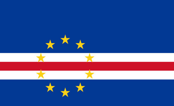 Flag of the African country Cape Verde
