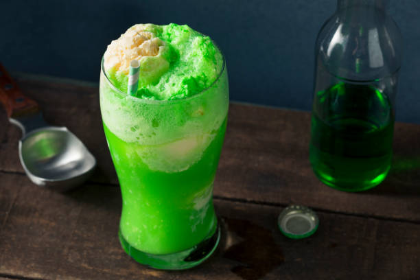 istock Homemade Green Ice Cream Soda Float 650987186