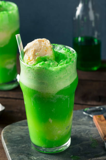 istock Homemade Green Ice Cream Soda Float 650987886