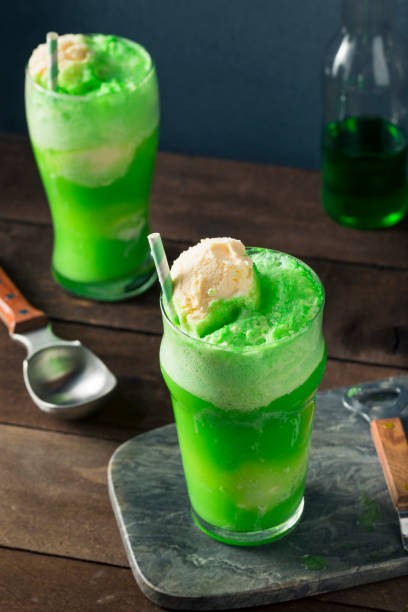 istock Homemade Green Ice Cream Soda Float 650989100