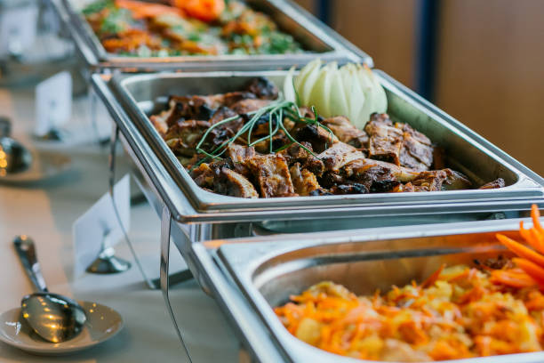 istock Catering Food Wedding Event Table 650989348