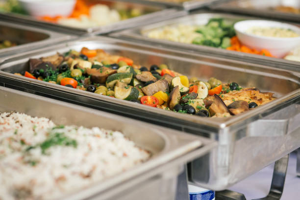 istock Catering Food Wedding Event Table 650989404