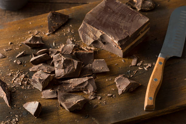 istock Organic Semi Sweet Dark Chocolate Chunks 650989688