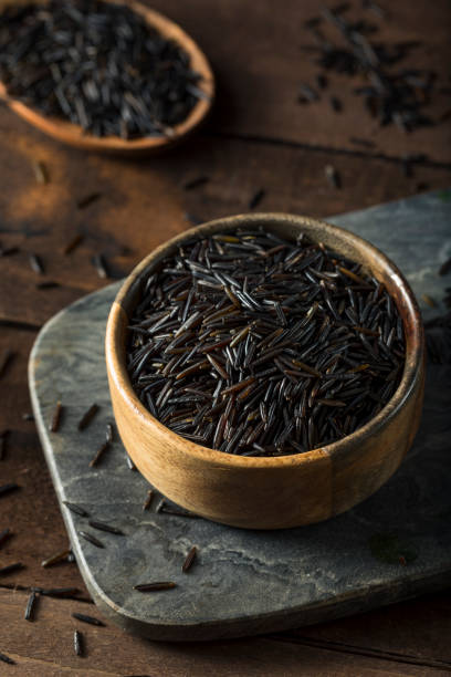 istock Organic Dry Black Wild Rice 650990902