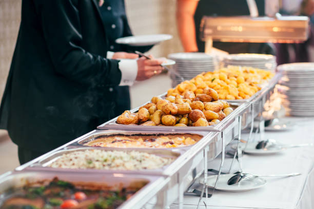 istock Catering Food Wedding Event Table 650992286
