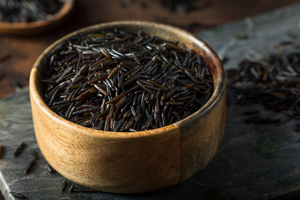 istock Organic Dry Black Wild Rice 650992548