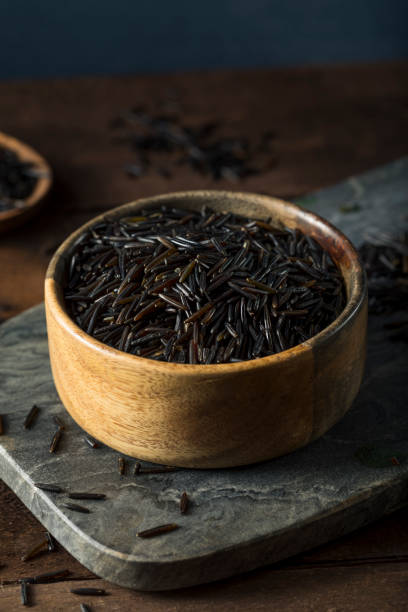 istock Organic Dry Black Wild Rice 650993002