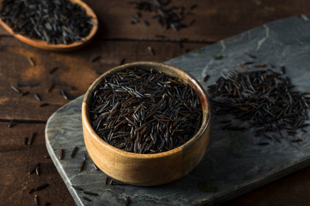 istock Organic Dry Black Wild Rice 650994620