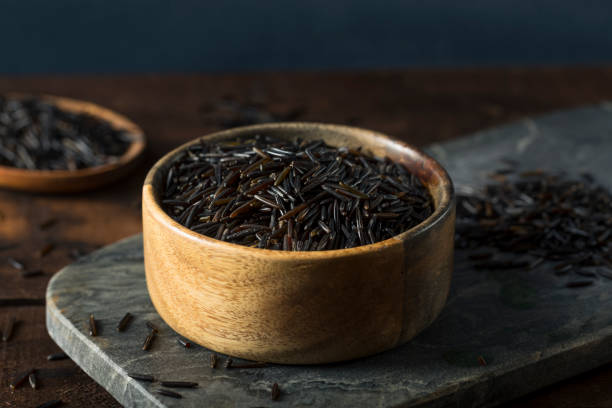istock Organic Dry Black Wild Rice 650997340