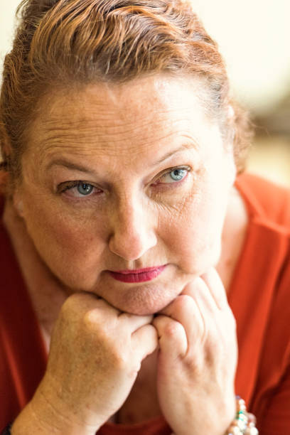 istock Concerned serious mature woman 651017458