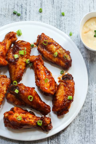 istock Honey Barbecue glazed chicken wings 651024056