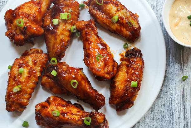 istock Honey Barbecue glazed chicken wings 651024098