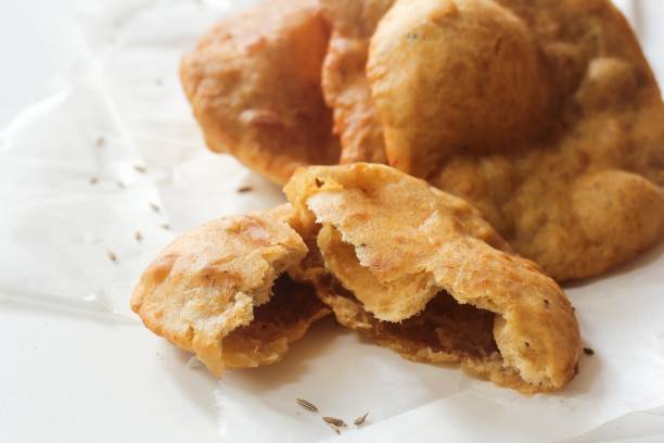 Mangalore Bun / Sweet Banana Poori, selective focus