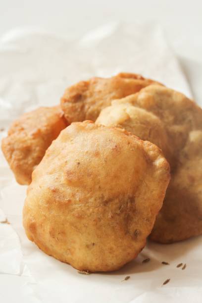 istock Mangalore Bun / Sweet Banana Poori, selective focus 651024164