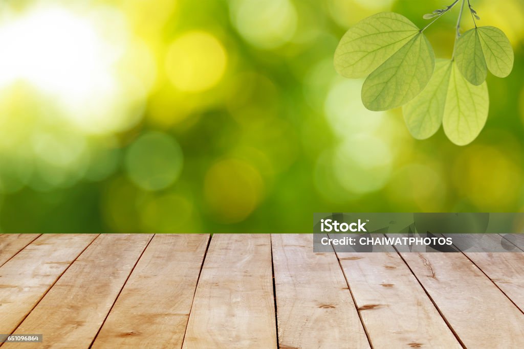 Empty wooden table planks. Farm Stock Photo