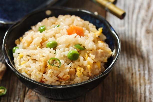 istock Chinese Fried rice served in s bowl, selective focus 651097184
