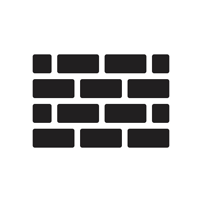 brick wall icon  for website design, logo