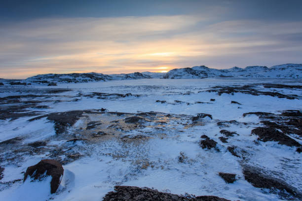 istock Sunset in the village Teriberka 651146142