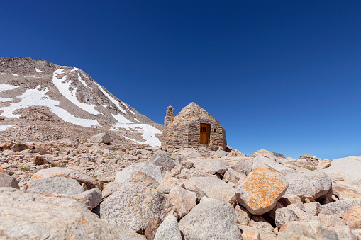 John Muir Hut on Muir Pass on the Pacific Crest Trail.