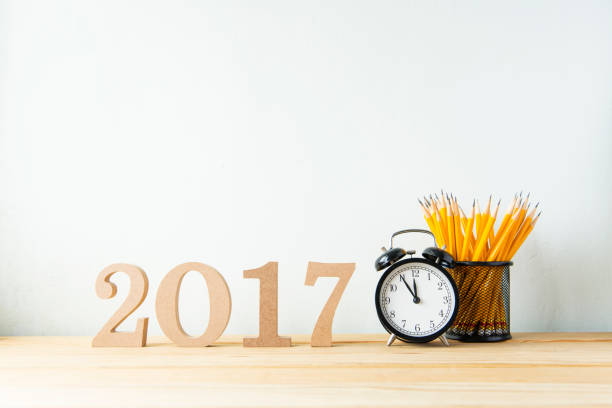 istock Happy New Year 2017 on a white background 651152498