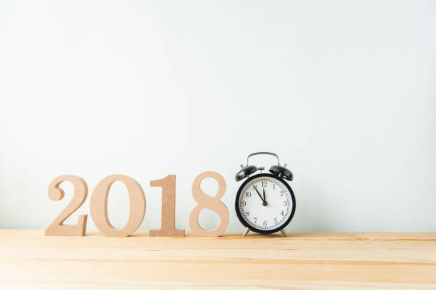 istock Happy New Year 2018 on a white background 651152550