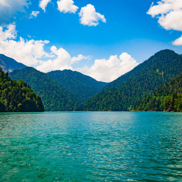 istock Ritsa lake, Abkhazia. beautiful landscape 651166040