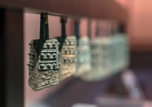 Chinese ancient Chimes, copy of relics unearthed from unknown tomb