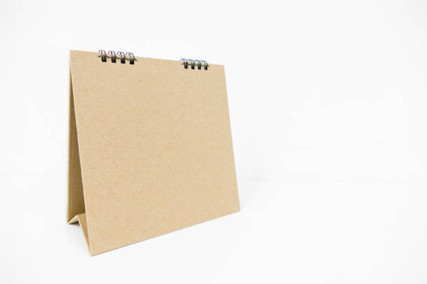 istock Calendar brown isolated white background. 651169308