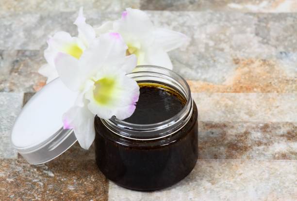 istock Making skin scrub  from olive oil, used coffee  grounds and  honey 651177842