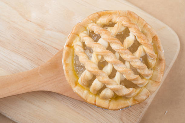 istock Sugar palm nut pie on the wooden background 651188724