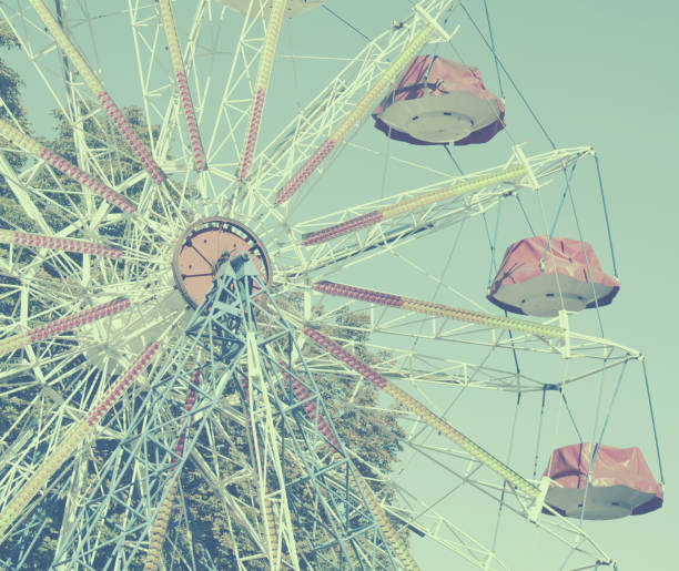 istock Vintage Retro Ferris Wheel 651198464