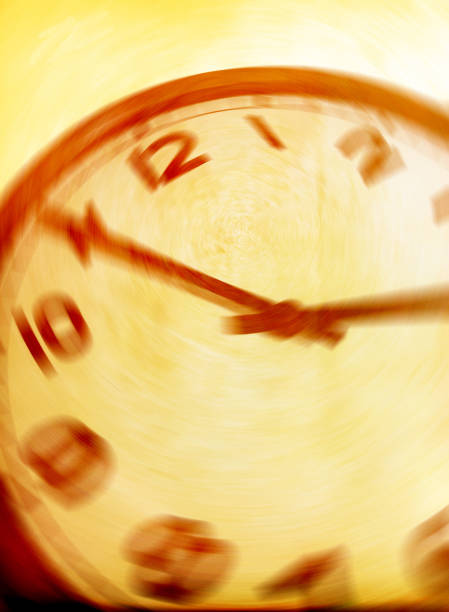 istock Vintage clock blurred - conceptual image of time running or passing away 651199446