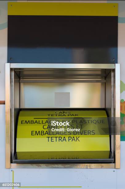Recycling Ecological Station In The City Stock Photo - Download Image Now - Automatic, Bottle, Can