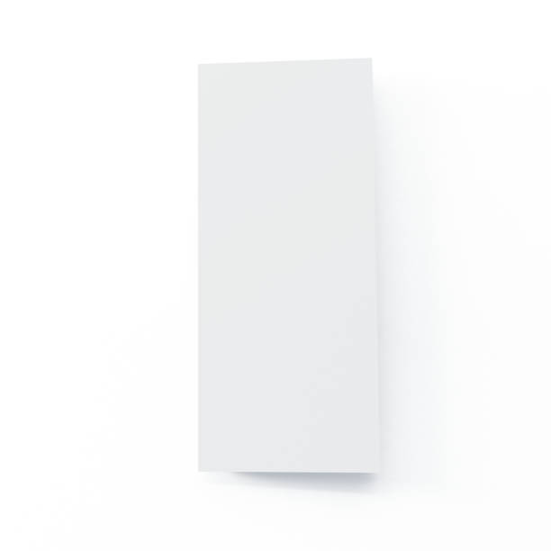 istock Four Fold Brochure Mock-up on Isolated White Background 651206440