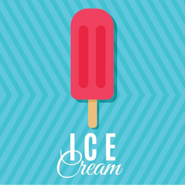 Ice cream vector illustration Ice cream vector sign illustration, poster or banner symbol design popsicle stock illustrations