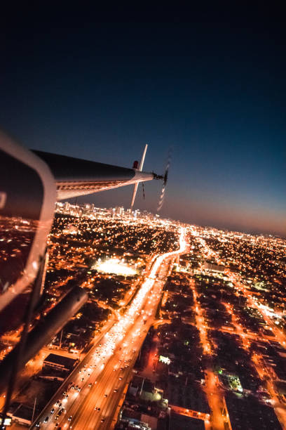 istock flying over miami with the helicopter 651214198