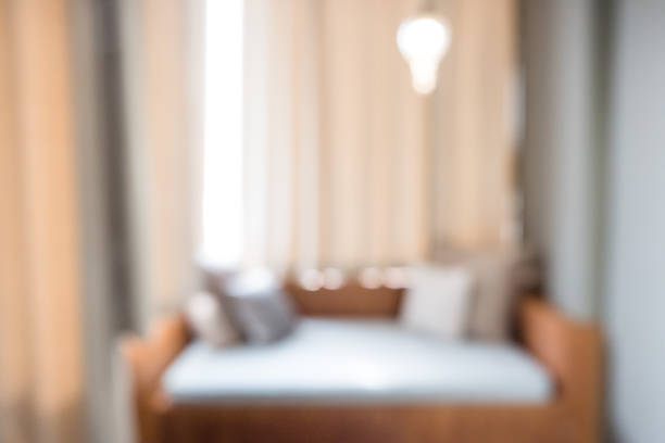istock Blurred sofa and pillow in modern living room 651222742