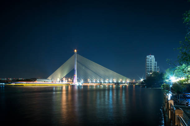 istock Rama VIII bridge over Chao Phraya River, Bangkok, Thailand 651239402