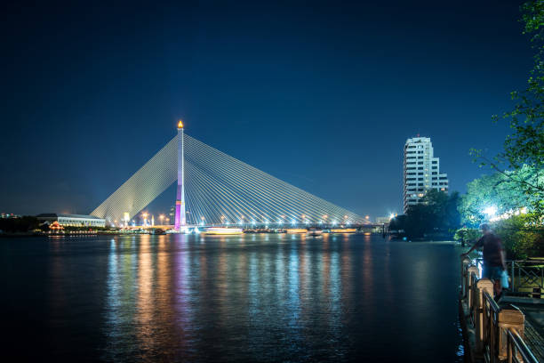 istock Rama VIII bridge over Chao Phraya River, Bangkok, Thailand 651239836