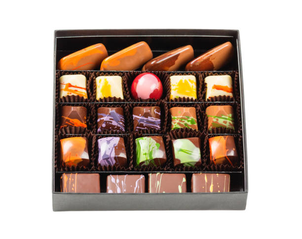 istock Chocolate candies in a box 651240718