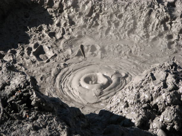 istock Boiling mud pond in New Zealand. 651248328