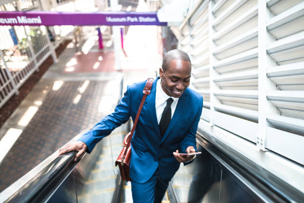 businessman make a phone call in miami