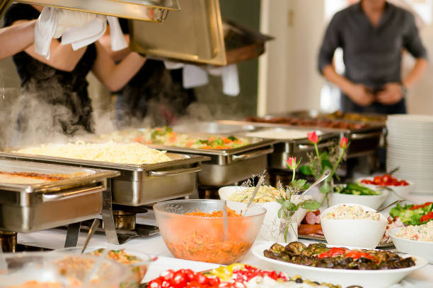 istock Catering Food Wedding Event Table 651261154