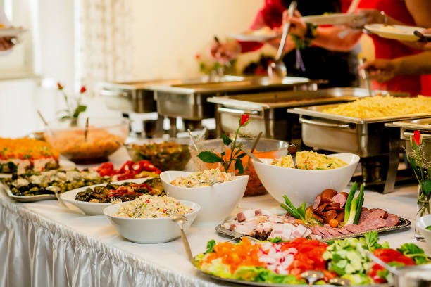 istock Catering Food Wedding Event Table 651263544