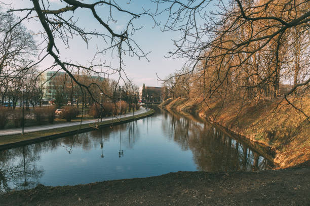 istock Toompark and Snelli pond view by early spring, Tallinn 651311646