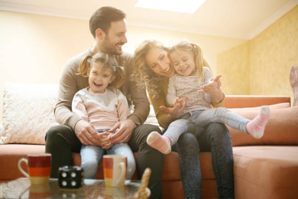 istock Happy family at home. 651312686