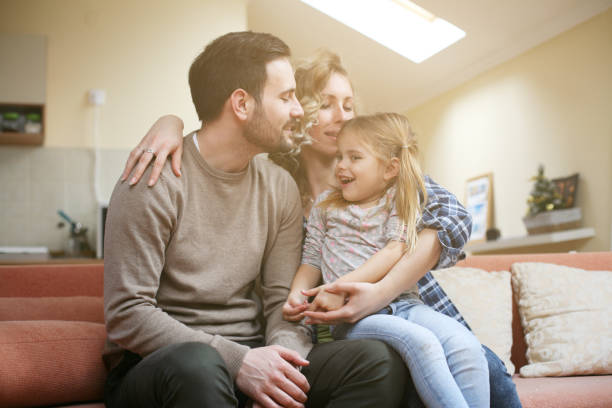 istock Family with one daughter. 651318996
